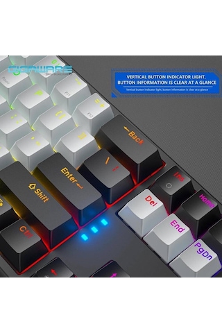 Valkyrie K710 Blue Switch Dark Alien Rgb Kablolu Oyuncu Klavye