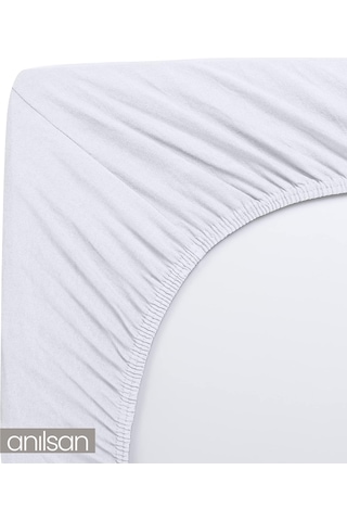 Düz Beyaz Lastikli Çarşaf %100 Pamuk Tek/çift Kişilik Ev, Otel Çarşafı,63 Tel