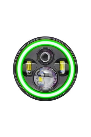 Pazly 1 Adet 7 İnç Araba Motosiklet Led Far, Drl, Dönüş Sinyali, Düşük Beam, K22772gr-1