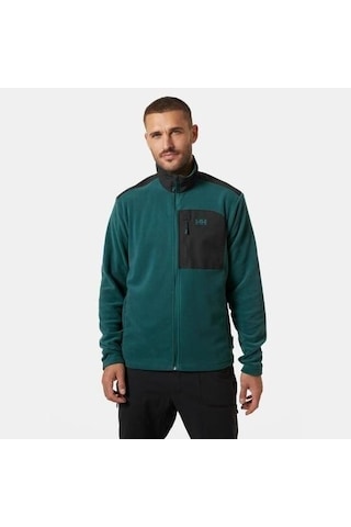 Helly Hansen Block Fullzip Polar Mont Erkek Polar-31182 Koyu Yeşil
