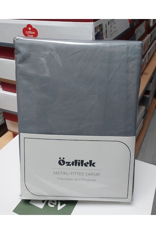 Özdilek Colourist Battal Çift Kişilik Çarşaf Seti 180x200 Kül Gri Kül Gri