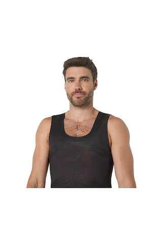 Asics Metaspeed Baselayer Top Erkek Siyah Beyaz Tshirt 2011d255-001 Siyah - Beyaz