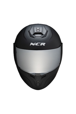 Ncr Rapid Aynalı Vizör Ece BelgeliKapalı Motosiklet Kaskı Mat Siyah