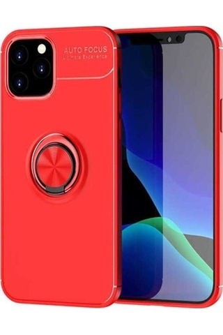 Apple Uyumlu iPhone 12 Pro Kılıf Zore Ravel Silikon Kapak Kırmızı