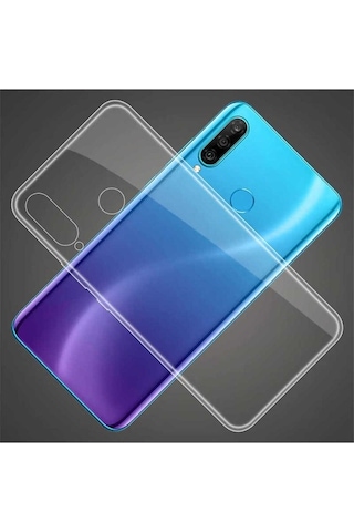 Huawei Honor 20 Lite Kılıf Zore Süper Silikon Kapak Renksiz