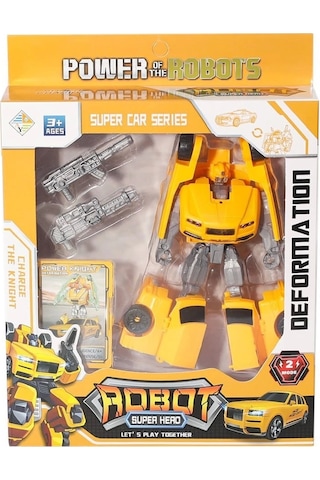Hy-8877 Ddönüşebilen Kartlı Robot Araba -birliktoys