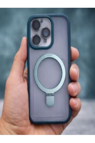 Mmc Trend Apple Uyumlu iPhone 14 Pro Lensli Telefon Kılıfı Mavi