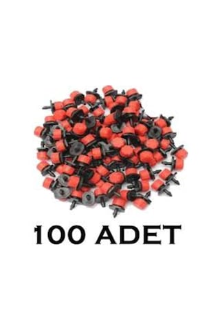 Damlama Sulama Kırmızı Damlatıcı Debi Ayarlı Meme 50-100-250 Adet (453978126)