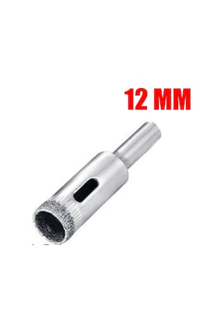Elmas Kaplı Cam. Fayans Delme Ucu Punç . 12 Mm