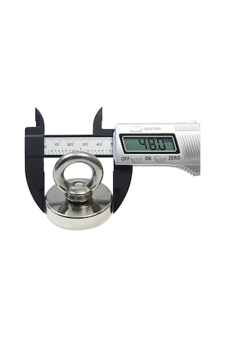 Valkyrie D48 Güçlü Neodyum Mıknatıs 48 MM 75 KG Askılı Fishing Salvage Magnet