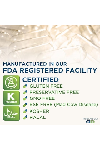 Orta Boy Şeffaf Boş İlaç Kapsülü 0'' 250 Adet-600mg Helal Sertifikalı