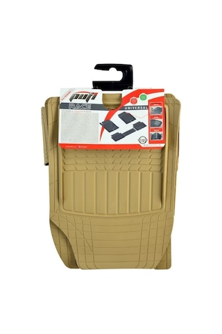 Pufi Kauçuk Paspas Universal Racing Havuzlu Bej / Tepay512-B (541338337)