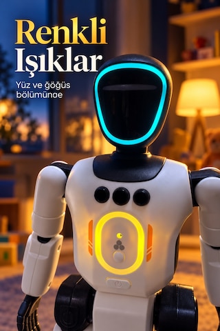 Uzaktan Kumandalı Robot Oyuncak El Hareketiyle Kontrol Özellikli Düz Renkli