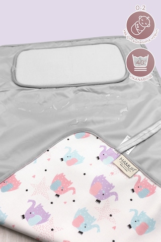 Anne Bebek Bakım Örtüsü Yenidoğan Alt Açma Değiştirme Elephant Organizer Pedi Minderi Çift Taraflı