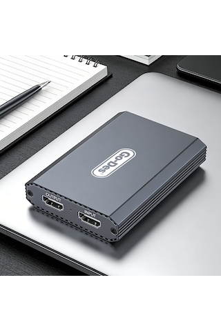 Go Des Gd-6908 Hdtv Ses Ve Video Adaptörü Usb-a/hdmi/3.5mm/4k Ultra Hd 60hz Gri