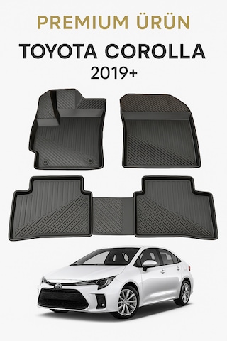 Toyota Corolla 2019+ Uyumlu 3d Oto Paspas Premium