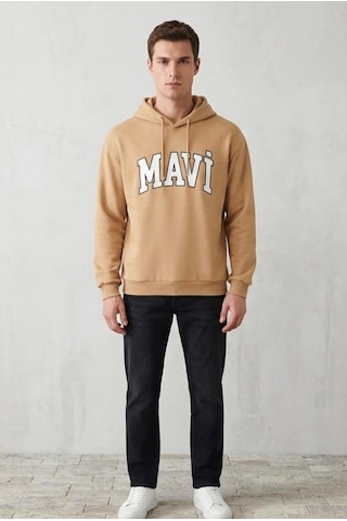 Mavi Erkek Sweatshirt Açık Krem