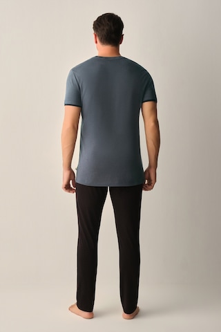 Suwen Sheldon Erkek Modal Pijama Takımı Sh26704660325 Siyah