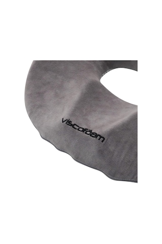 Viscofoam Ultralüks Ortopedik Oturma Simidi Kuyruk Sokumu Yastığı Visco Oturma Simidi - Gri