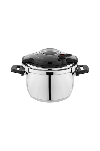 Schafer Optima Düdüklü Tencere Seti 4 L + 6.5 L Siyah - Gri Siyah