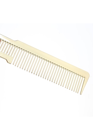 Suntek Büyük Berber Tarak Düz Üst Kesme Soluk Stil Altın