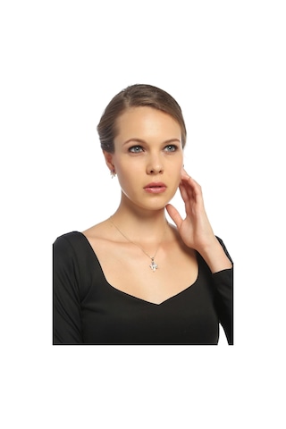 Tkly01695 Nazar Boncuklu Yusufcuk Küpe Kolye Çok Renkli