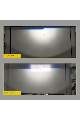 H4 Lazer Mercekli Far Ampülü Otomobil Araç Motosiklet Uyumlu Şimşek Etkili 12v 24v Uyumlu 40w Sağ Sol