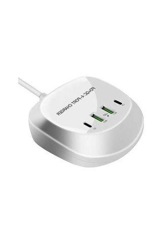Novahub 4 Portlu Hızlı Şarj Cihazı - 2xpd+2xqc3.0, 40w, Geniş Voltaj, Beyaz, 100-240v, Kolay Kullanım