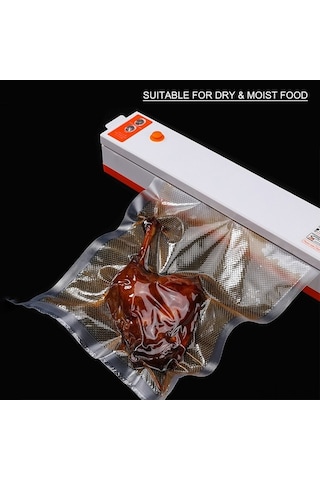 Pazly Ev Tipi Vakumlu Paketleme Makinesi, Kuru/nemli Gıda Koruma, 20 Adet 17-25cm Torba, Otomatik, Ab Prizi
