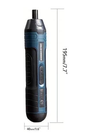 Pvc Kutu 105 Parça Set 3.6v Lityum Akülü Vidalama Seti, 4 Tork Ayarlı Kablosuz Elektrikli Vidalama Makinesi