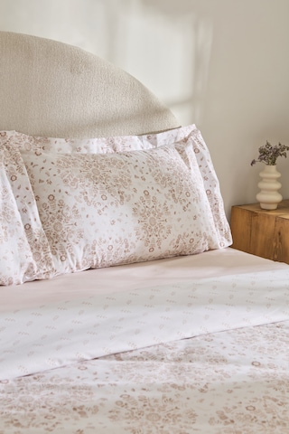 Kaşmir Home Grasy %100 Pamuk Çift Kişilik Nevresim Takımı Somon Somon