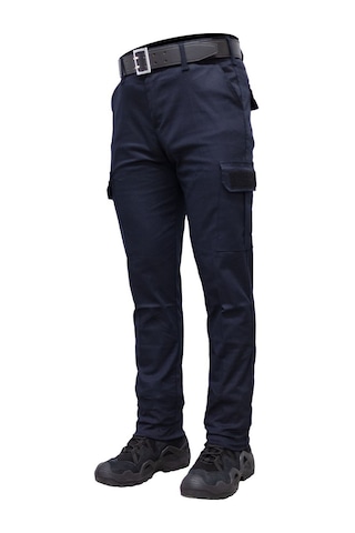 Lacivert Likralı Outdoor Gabardin Kargo Pantolon