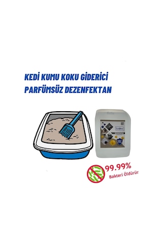 Kedi Kumu Koku Giderici Parfümsüz Dezenfektan 5 Lt