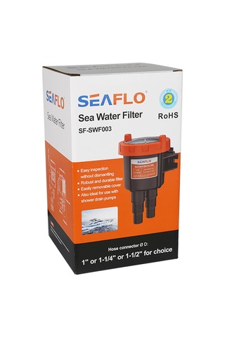 Seaflo Plastik Deniz Suyu Filtresi 25-32-38mm