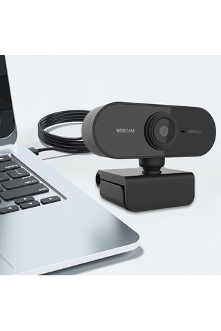 Mufunye 1080p Otomatik Odaklı Web Kamerası - Dahili Mikrofonlu, Sürücü Gerektirmeyen, 360 Dönebilen, Canlı Yayın/video Konuşma İçin Usb 2.0