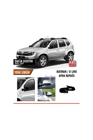 Dacia Duster 2010-2017 Batman Ayna Kapağı Parlak Siyah