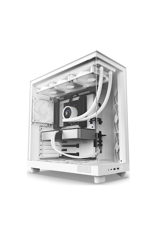 Nzxt H6 Flow CC-H61FW-01 3 x 120 MM Atx Oyuncu Kasası Beyaz