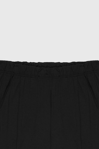 AC&Co / Altınyıldız Classics  Erkek Sıyah Pamuklu Standart Fit Normal Kesim Beli Lastikli Cepli Pijama Altı Sıyah Siyah