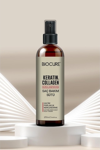 Biocure Keratin Collagen Durulanmayan Saç Bakım Sütü 250 ML