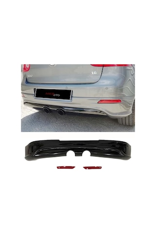 Vw Golf 5 R32 Arka Ek Reflektörlü Boyasız Abs Plastik 2003 - 2009