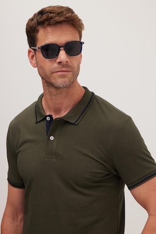 Tudors Erkek Slim Fit Dar Kesim %100 Pamuk Yumuşak Dokulu Serin Tutan Kumaş Düz Pike Haki Polo Yaka Tişört-42250 Haki