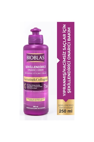 Bioblas 7 24 Şekillendirici Saç Bakım Kremi Belirgin Bukleler Dalgalı Ve Kıvırcık Saçlar 250ml