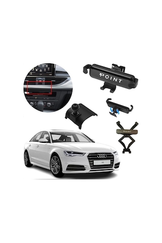 Audi A6 Araca Özel Cep Telefon Tutacağı Robotik Oynar Başlıklı 2012 - 2017 Arası Profesyonel Ürün