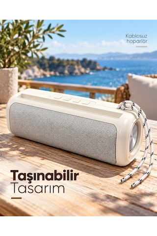 Tws Stereo Bağlantılı Bluetooth Hoparlör Rgb Işık Efektli Usb Ve Hafıza Kartı Destekli Çok Renkli