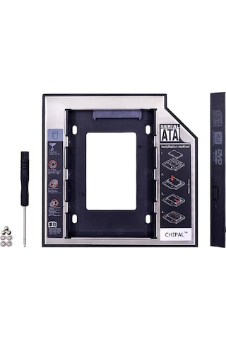 Speeduf 9.5mm Sata Hdd Harddisk Caddy Kızak Kutu Laptop Ssd Notebook İkinci Hdd Takma