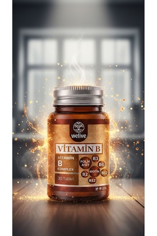 Vitamin B Kompleks 30 Tab B5, B6, B12, Folik Asit, Biotin