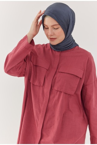 Mirsoy Scarf Piliseli Eşarp - Antrasit Antrasit