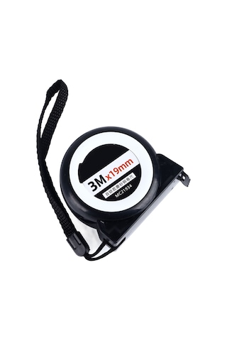 Skycity Otomatik Kilitleme Özelliği İle 3m X 19mm Hassas Ölçüm Şeridi, Pürüzlü Çelik Yapı, Kayıp Olmayan Ölçü, Taşınabilir Abs Kasa