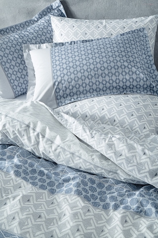 Yataş Bedding Malin Ranforce Çift Kişilik Nevresim Seti Mavi