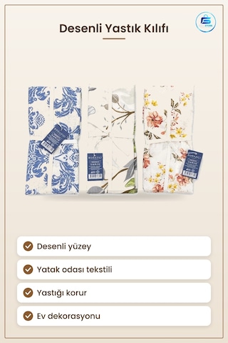 Yastık Kılıfı Desenli Yatak Odası Tekstili Dekoratif Kapak Ev Dek Çok Renkli